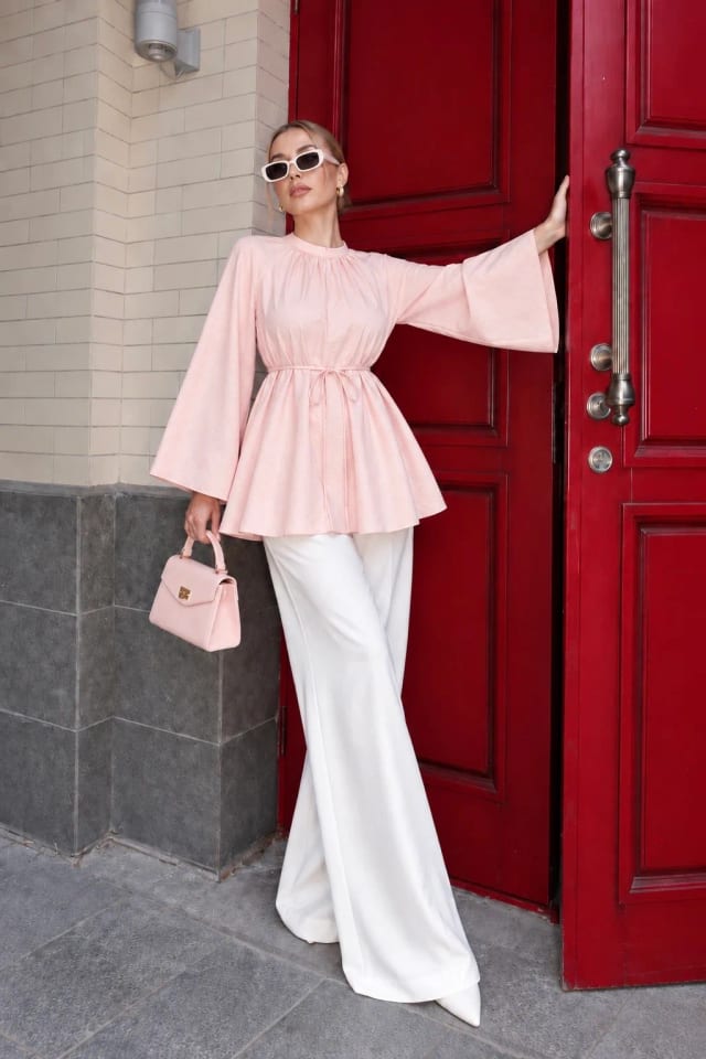 İspanyol Kol Tunik MA10073 Pembe