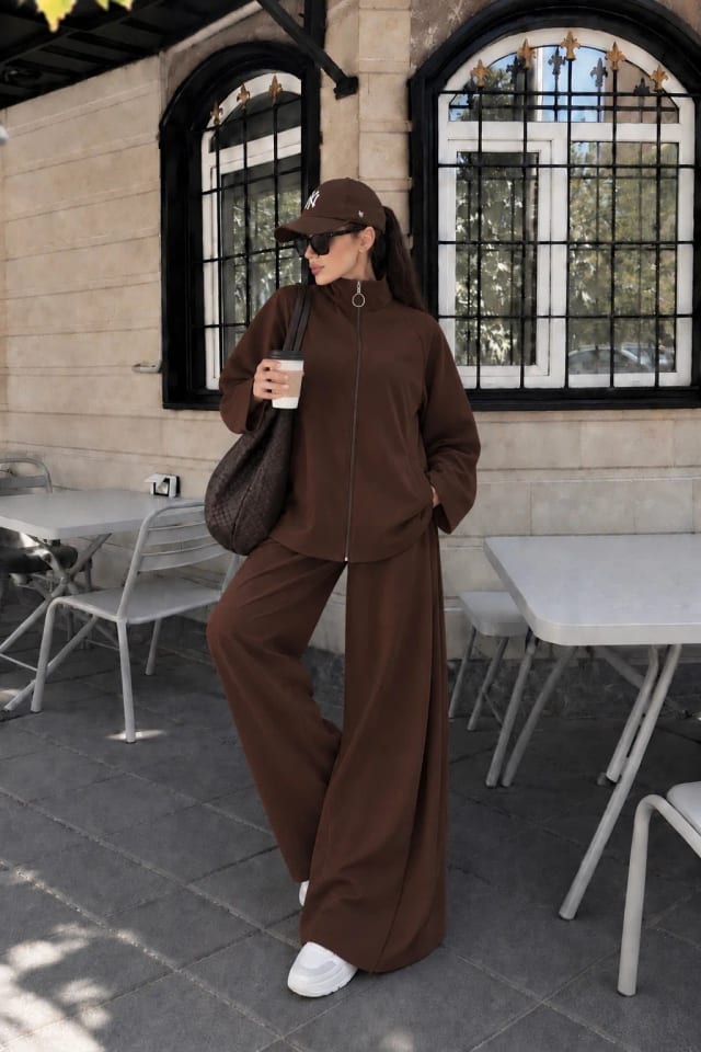 Oysho Eşofman Takımı MA10078 Kahverengi