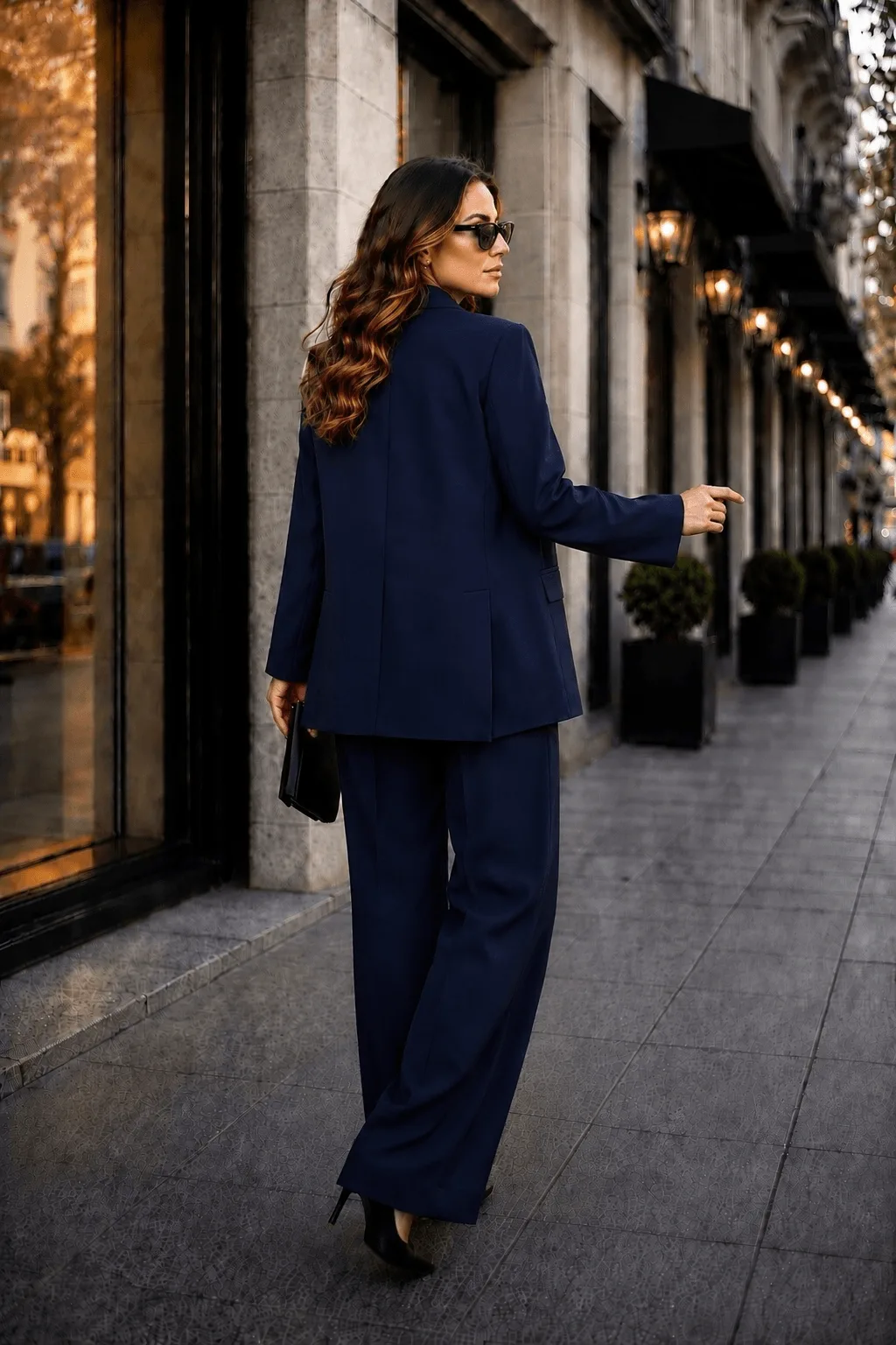 Premium Blazer Takım Lacivert