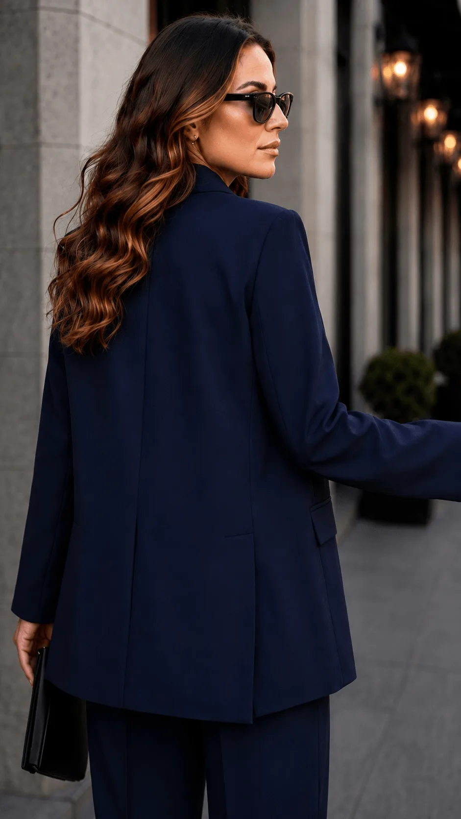 Premium Blazer Takım Lacivert